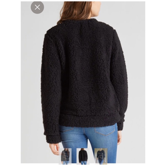 New Miss Chievous Holiday Lights Sherpa Sweater - Picture 2 of 3